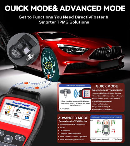 Autel MaxiTPMS  TS508WF TPMS Tool – WiFi, MX Sensor Programming, OBD Relearn
