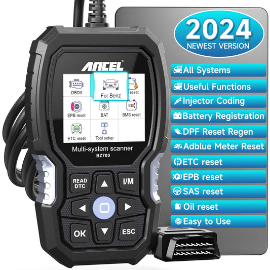 ANCEL BZ700 Mercedes OBD2 Scanner with Full System Diagnostics