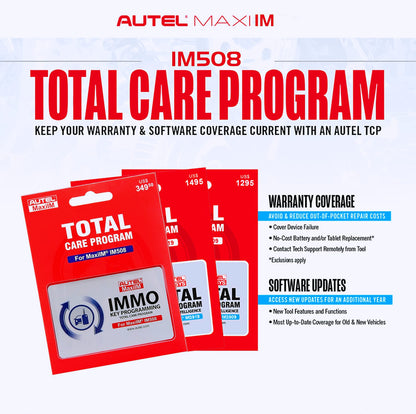 Autel Total Care 1-Year Update Card for MaxiIM IM508 Scanner