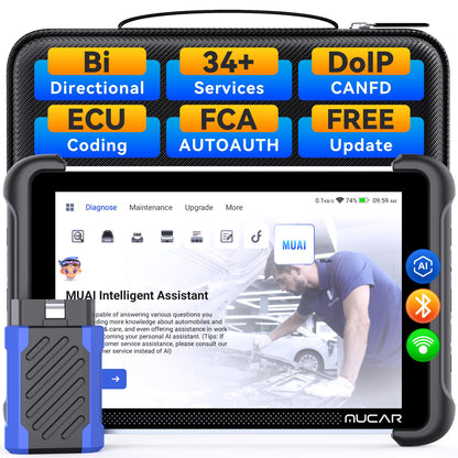 MUCAR 892BT AI OBD2 Scanner with ECU Coding & 34 Services