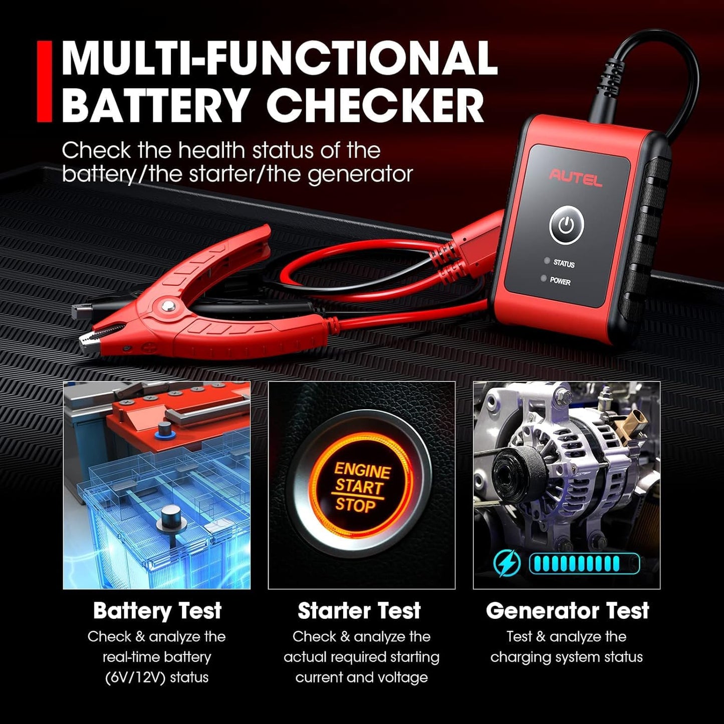 Autel MaxiBAS BT506 2025 Car Battery Tester 6V/12V CCA Analyzer