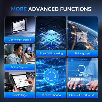 MUCAR 892BT AI OBD2 Scanner with ECU Coding & 34 Services