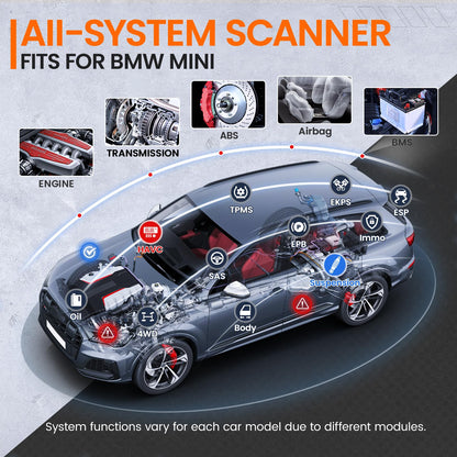 Ancel BM500 BMW MINI OBD2 Scanner with Battery Registration & Full System Diagnosis