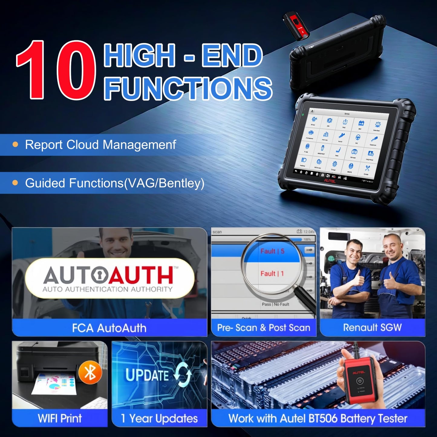 Autel MaxiSys MS906 Pro 2025 ECU Coding OBD2 Scanner with 36+ Services