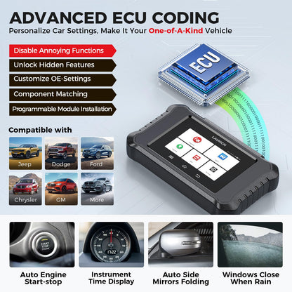 LAUNCH X431 Creader Elite 2.0 FGC OBD2 Scanner for FGC