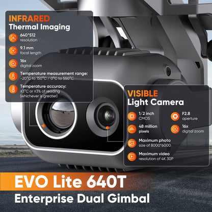 Autel EVO Lite 640T Enterprise Drone with Thermal & 48MP Camera