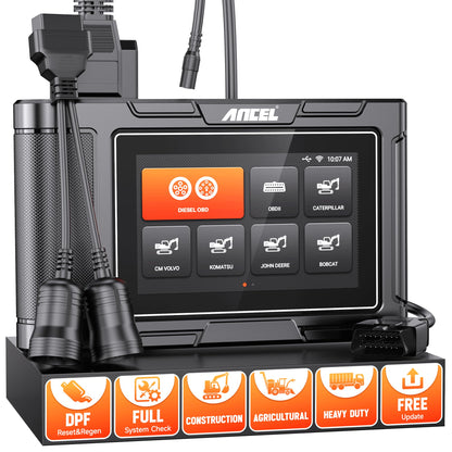ANCEL HD3600 Heavy Equipment Diagnostic Tool with DPF & Full-System Scan