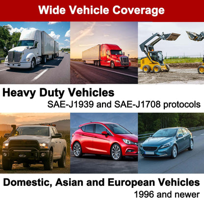 Autel AutoLink AL529HD Heavy Duty OBD2 Scanner with VIN & Live Data