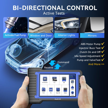 MUCAR VO7 OBD2 Scanner with 28+ Reset & Bidirectional Control