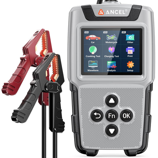 ANCEL BA101 PRO 12V & 24V Battery Tester with Color Display for Cars & Trucks