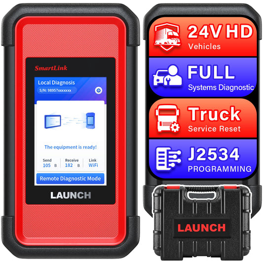 LAUNCH X431 Remote Diesel Truck Scanner – HD 24V Bidirectional Tool