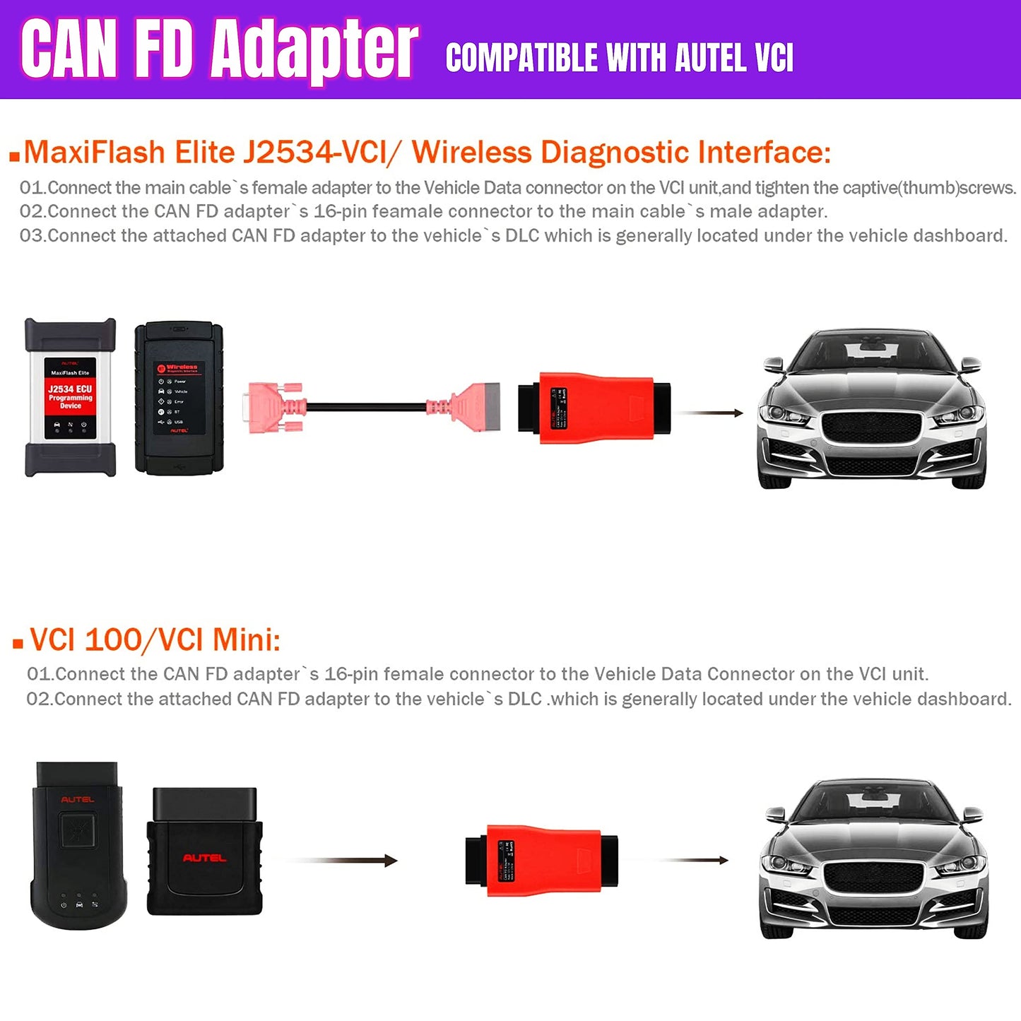 Autel CAN FD Protocol Adapter for GM Vehicles – Compatible with MX808, MS906 & More