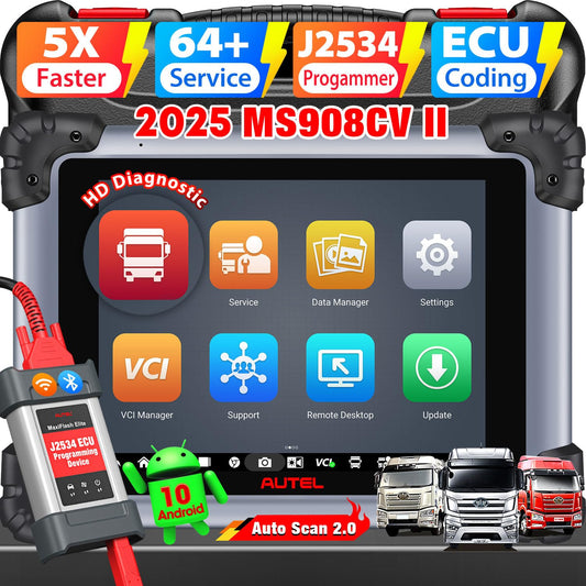 Autel MaxiSys MS908CV II 2025 Heavy Duty Truck Scanner