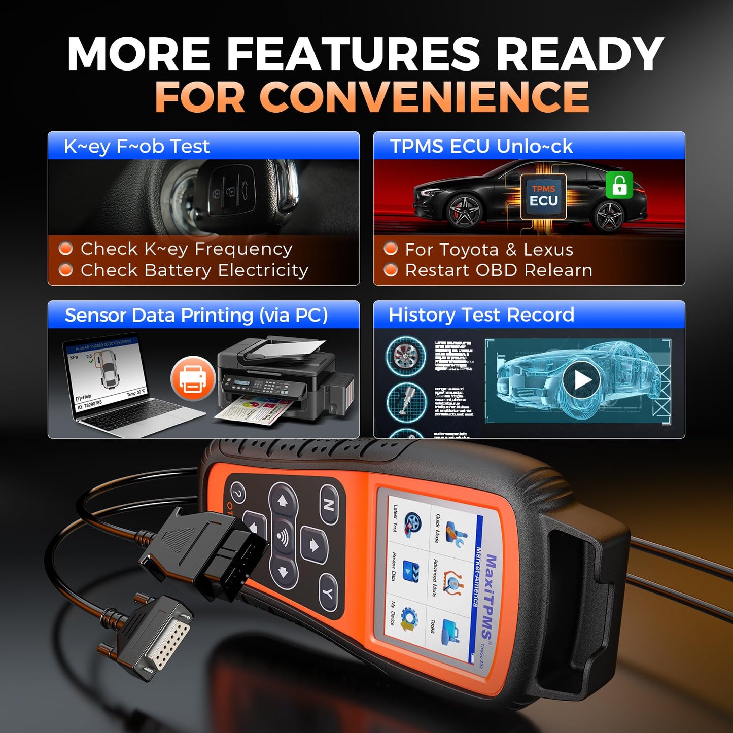 OTOFIX TireGO 808 TPMS Programmer & Diagnostic Tool with Lifetime Updates