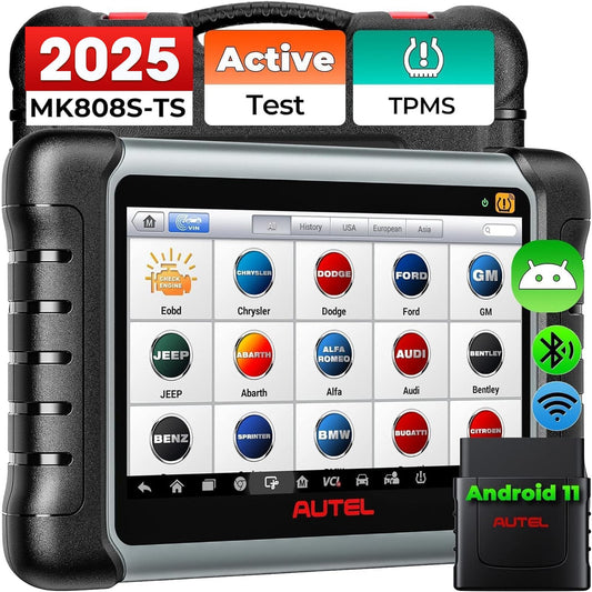 Autel MaxiCOM MK808S-TS OBD2 Scanner – 2025 TPMS & Bi-Directional Tool