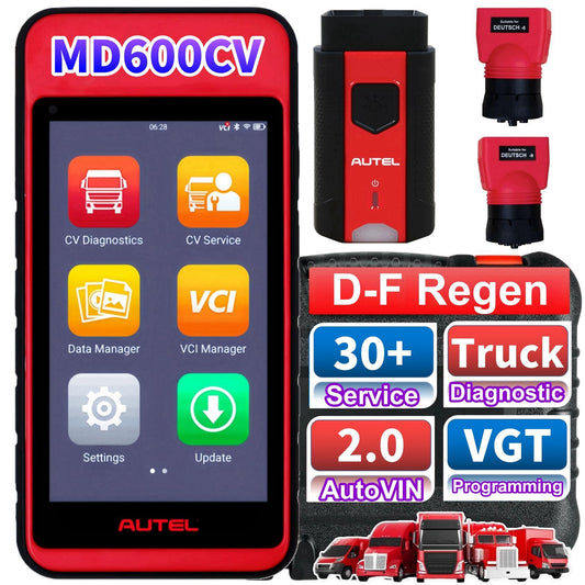 Autel MaxiDiag MD600CV Heavy Duty Truck Diagnostic Scanner 2025