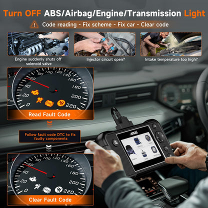 ANCEL FX3000 Elite OBD2 Scanner – Engine, ABS, SRS & Transmission Diagnostic Tool