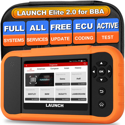LAUNCH X431 Creader Elite 2.0 BBA 2025 OBD2 Scanner for BMW & Benz