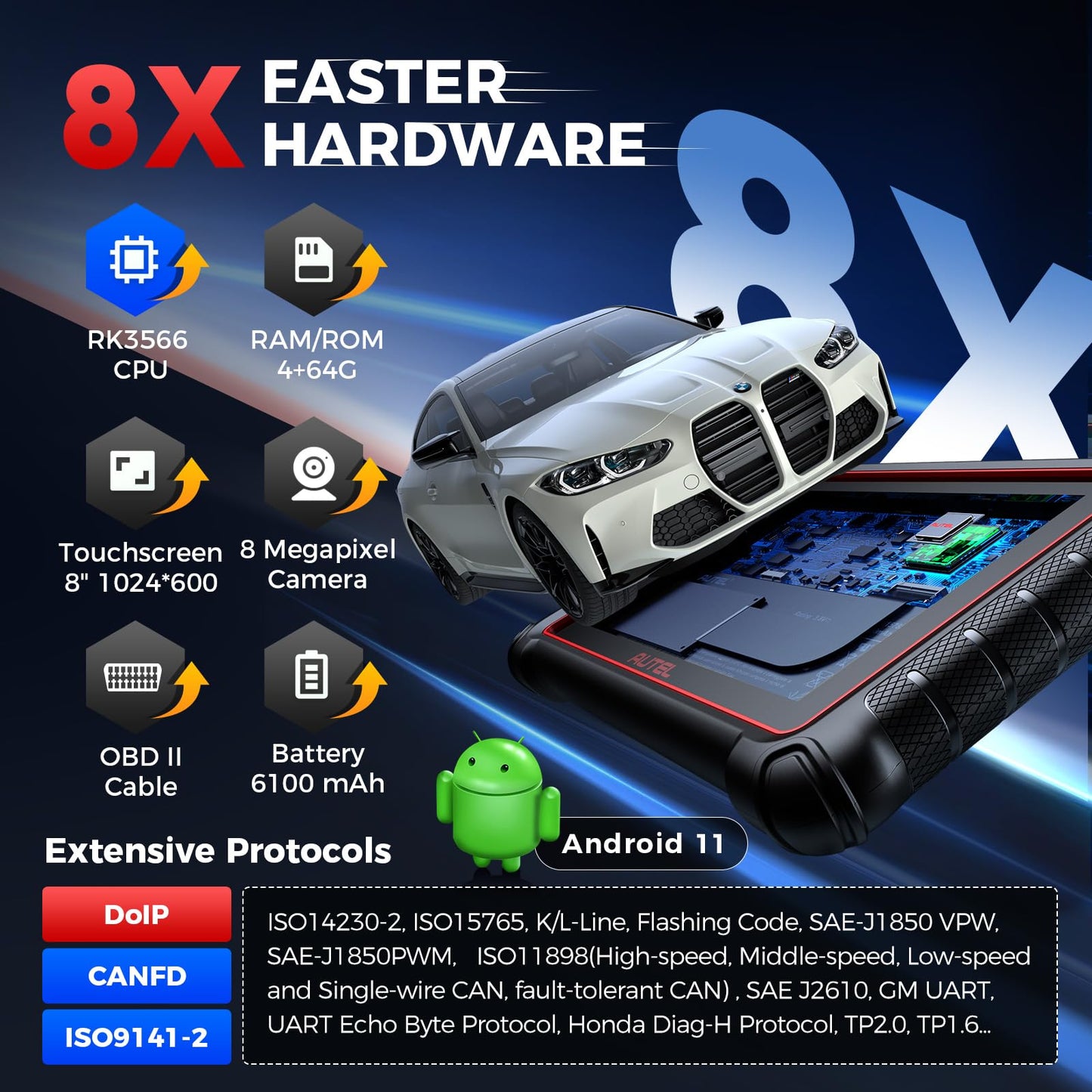 Autel MaxiCOM MK900 Diagnostic Scanner – 2025 Bidirectional Tool