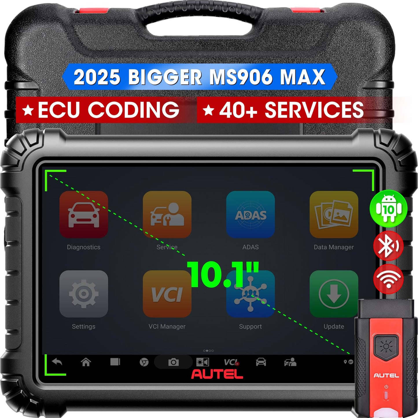Autel MaxiSYS MS906MAX Scanner 2025 – ECU Coding & 40+ Reset Services
