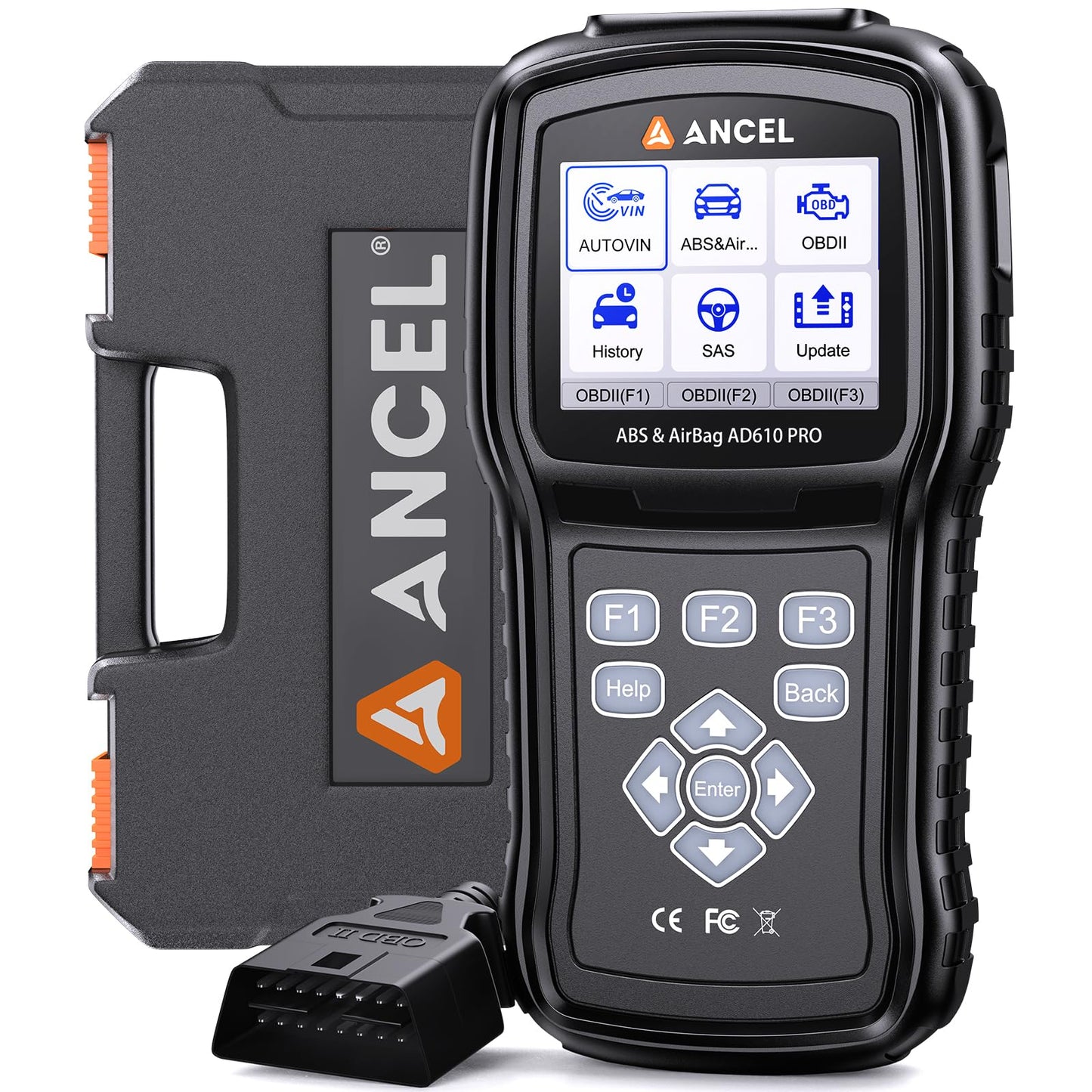 ANCEL AD610 Pro OBD2 Scanner with ABS SRS Diagnosis & Auto Bleed