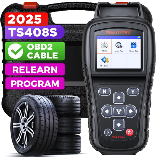 Autel MaxiTPMS TS408S TPMS Relearn Tool with OBD2, Lifetime Updates