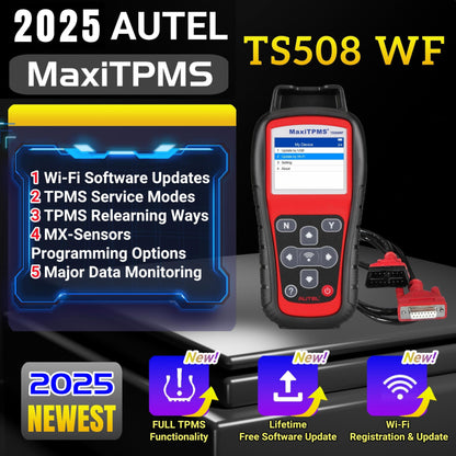 Autel MaxiTPMS TS508WF TPMS Tool – Sensor Programming & Relearn