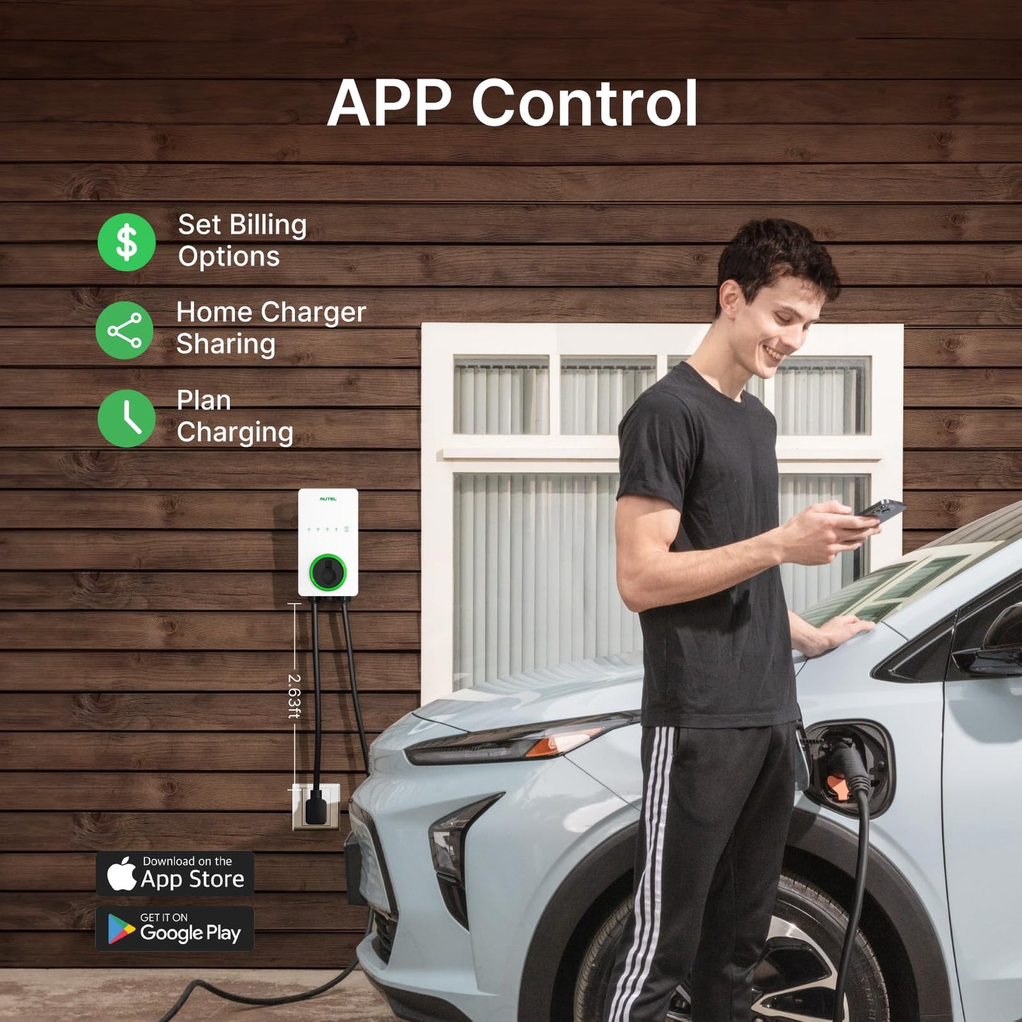 Autel MaxiCharger Level 2 EV Charger – 40Amp, 240V, NEMA 14-50