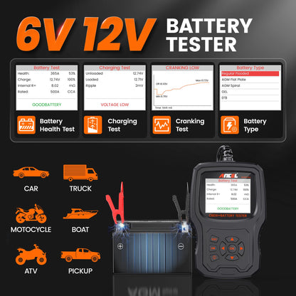 ANCEL AD530 PRO 2-in-1 OBD2 Scanner & Battery Tester for 1996+ Cars