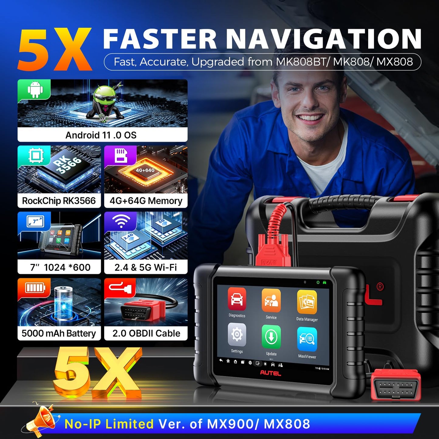 Autel MaxiCheck MX808S 2025 Bidirectional Scan Tool