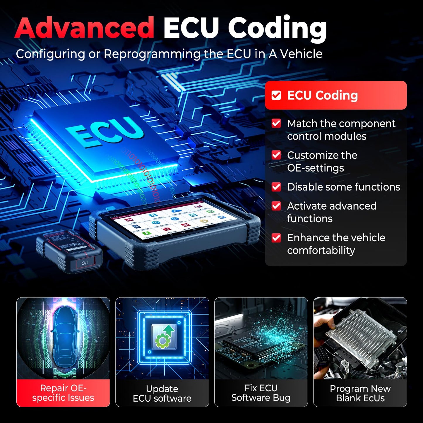 Launch X431 1MM Plus Programmer with X-PROG3 & ECU Coding