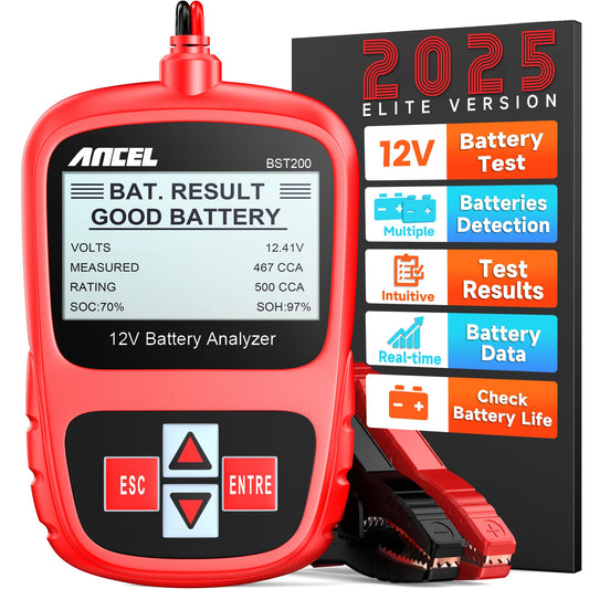 ANCEL BST200 12V Car Battery Tester for Cars, Trucks, SUVs, Boats