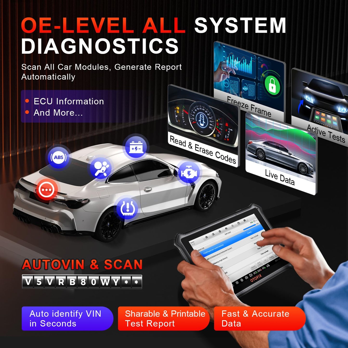 OTOFIX D1 Lite 2025 Car Scanner with Bi-Directional Control & 38+ Services