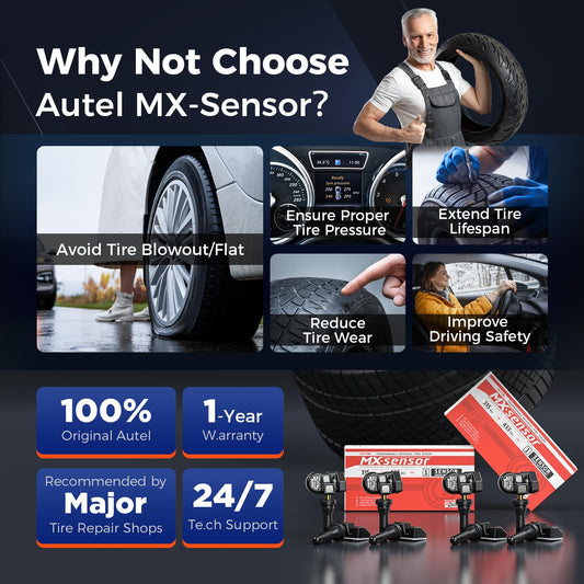 Autel MX-Sensor 2-in-1 TPMS (315MHz+433MHz) Programmable