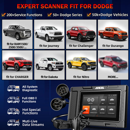 ANCEL HD3500 Plus Diesel Truck Scanner for Ford, RAM, Chevy, GMC