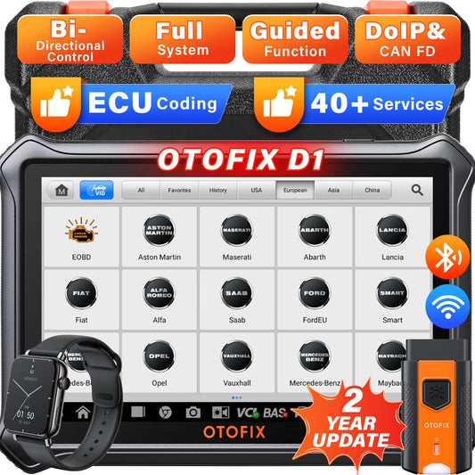 OTOFIX D1 Wireless OBD2 Scanner with Smartwatch – ECU Coding & 40+ Resets
