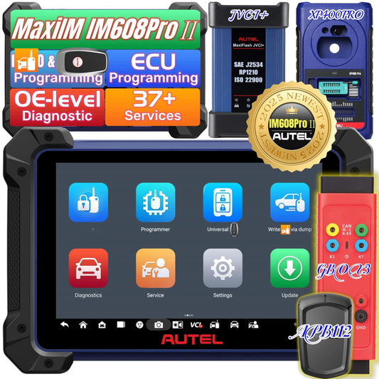 Autel IM608 PRO II Scanner with XP400Pro – ECU Programming & 40+ Services