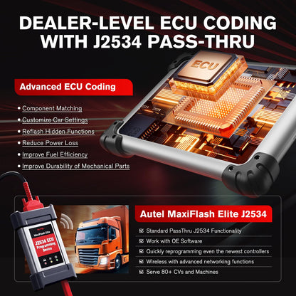 Autel MaxiSys MS908CV II 2025 Heavy Duty Truck Scanner