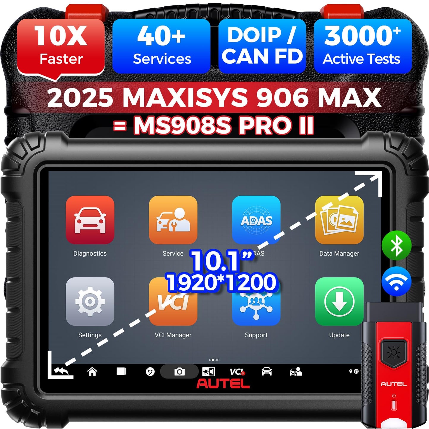Autel MS906 MAX 2025 Scanner – Top Bi-Directional ECU Coding Tool
