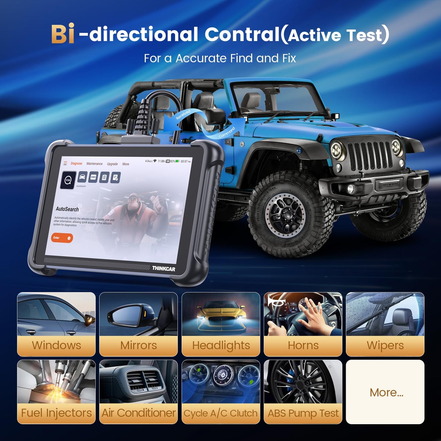 ThinkScan 689 OBD2 Scanner with ECU Coding & 34+ Resets