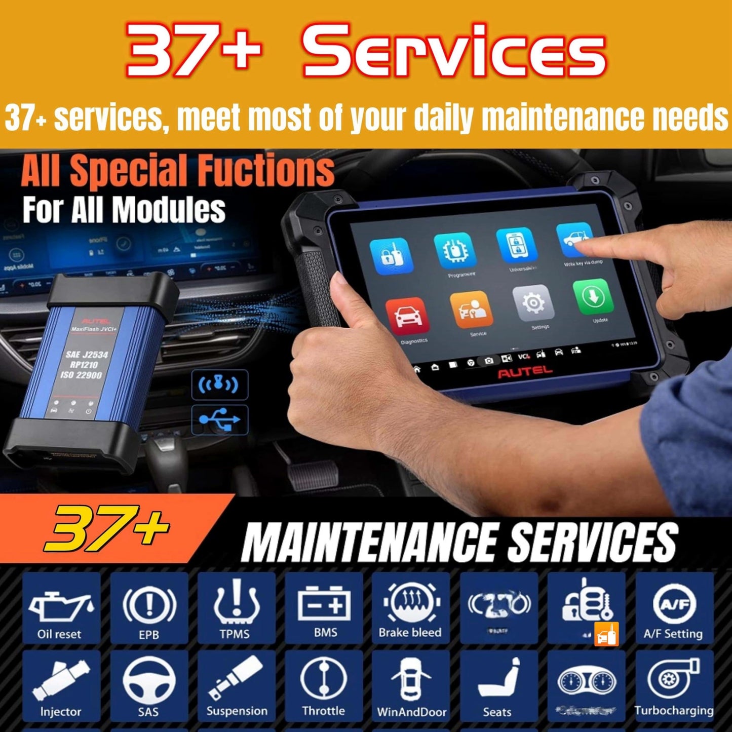 Autel IM608 PRO II Scanner with XP400Pro – ECU Programming & 40+ Services