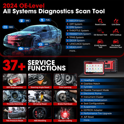 LAUNCH X431 PRO Elite 2024 Bi-Directional OBD2 Diagnostic Tool