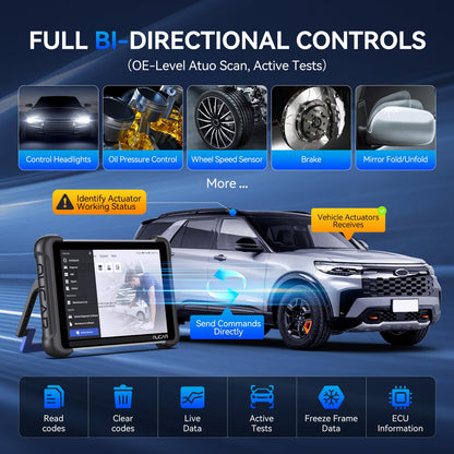 MUCAR 892BT AI OBD2 Scanner with ECU Coding & 34 Services