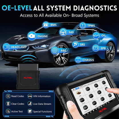 Autel MK808Z-BT Scanner + MV108 – 2025 Upgrade, 28+ Services