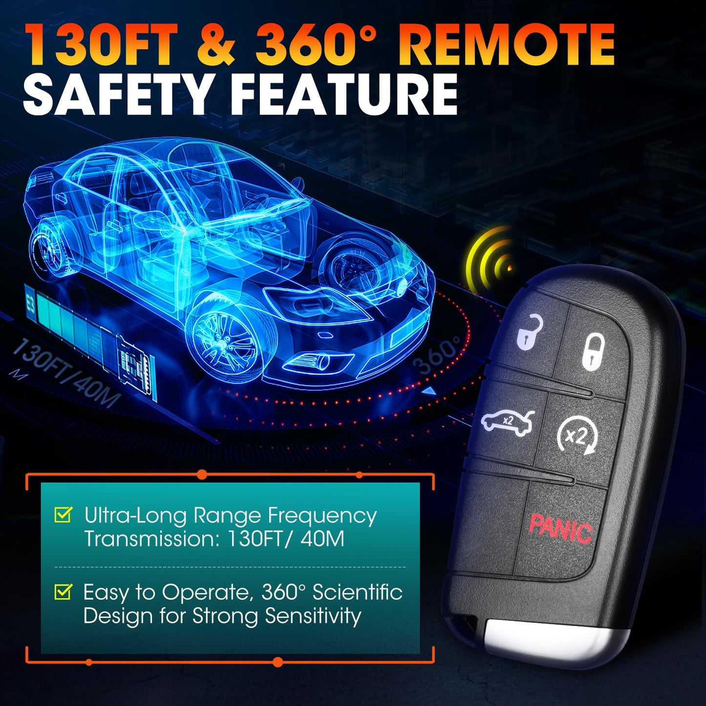 Autel IKEYCL005AL Smart Key for Chrysler Dodge – 5 Button