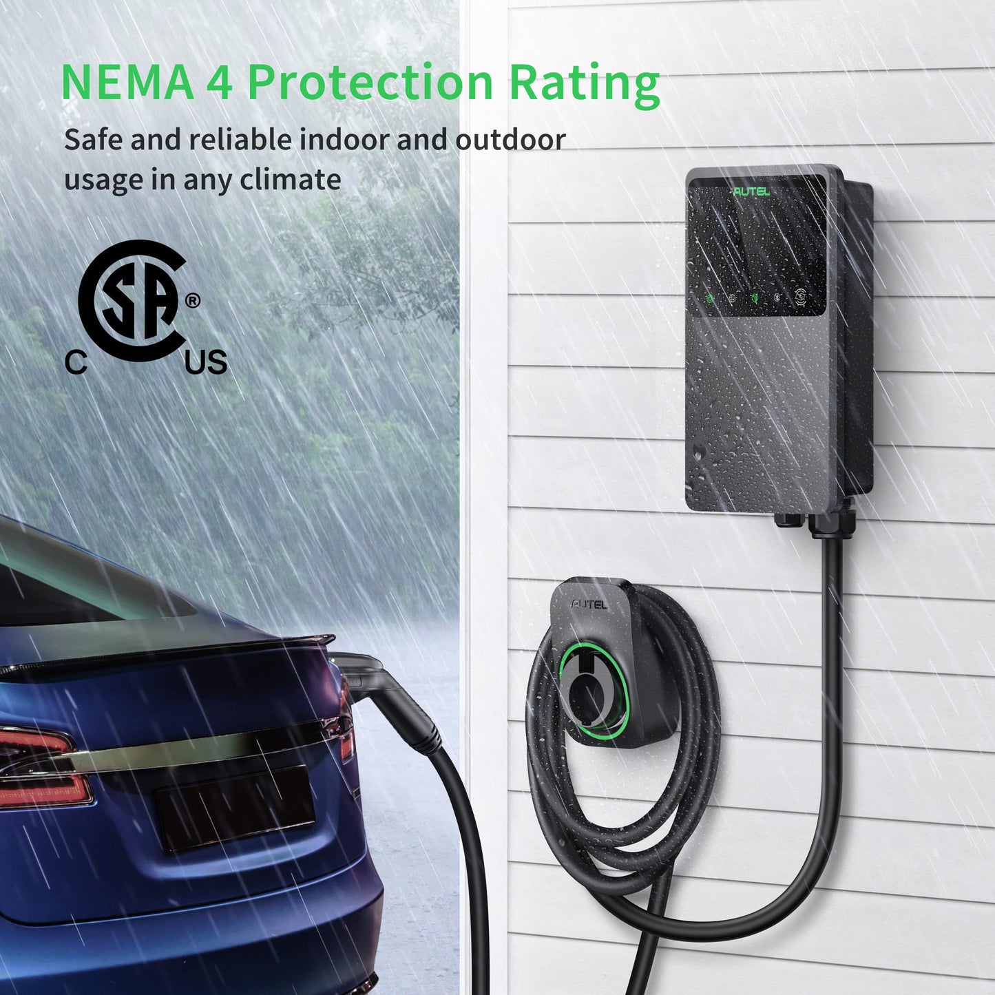 Autel MaxiCharger Home EV Charger 50A 240V Level 2 WiFi