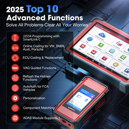 Launch X431 PRO 5 2025 J2534 ECU Programmer & Bi-Directional Scanner