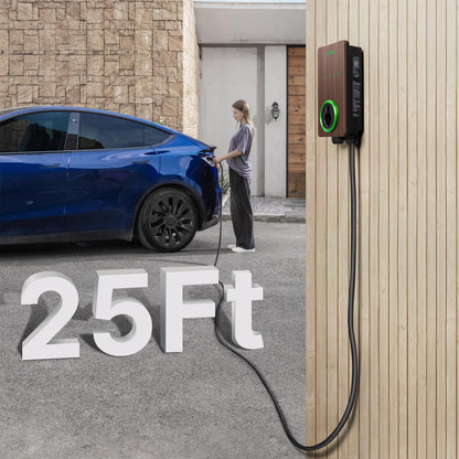 Autel MaxiCharger 240V EV Charger – Wood Grain Design