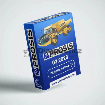 Volvo PROSIS Offline 03.2025 complete software package showing installer setup files and activation guide for Volvo Construction Equipment