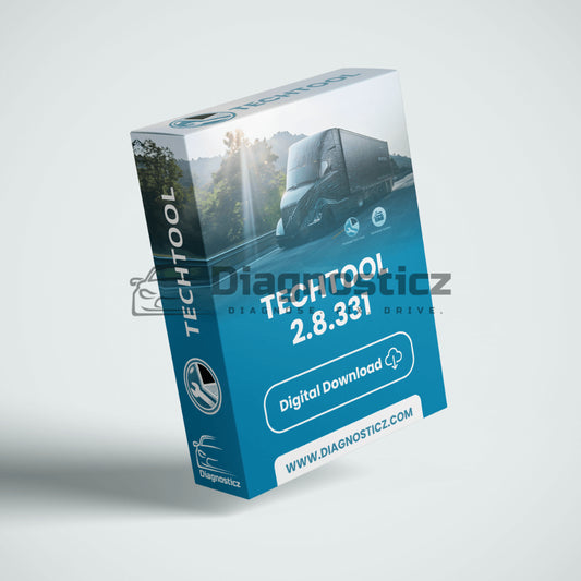 Volvo Tech Tool 2.8.331 software package showing installer files and activation setup for Volvo, Mack, and Renault trucks